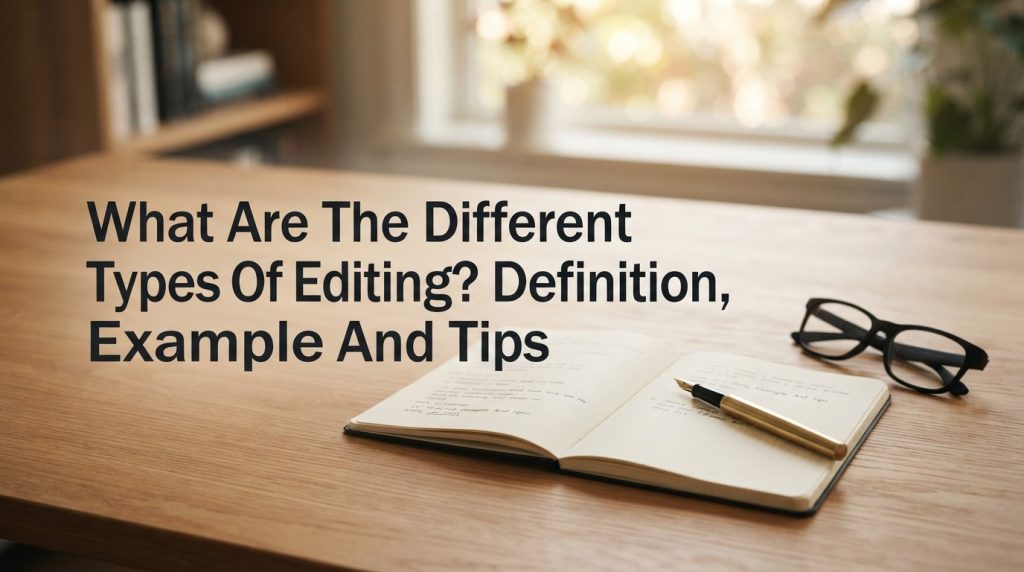 What Are The Different Types Of Editing? Definition, Example And Tips