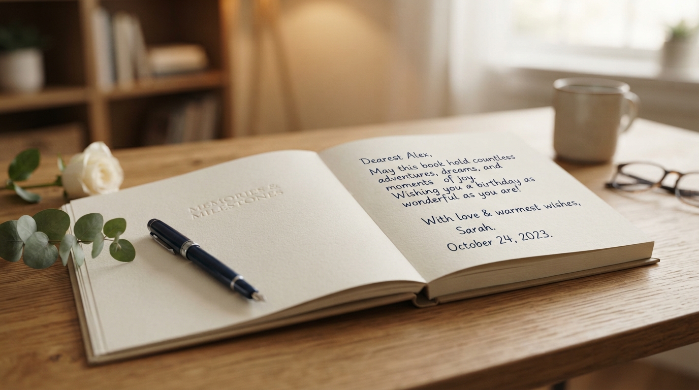 What To Write In A Book For A Birthday Gift